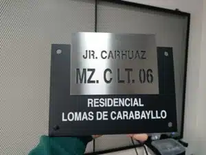 placa de direccion