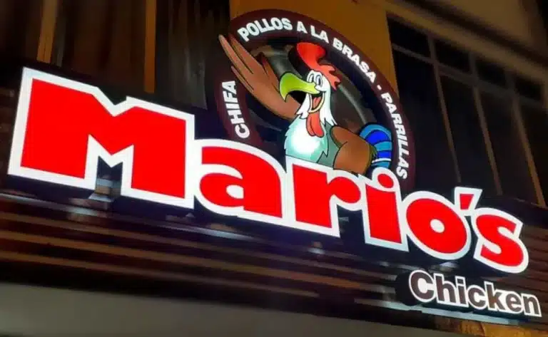 Letrero luminosos para polleria