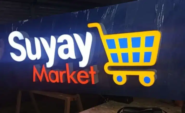 letrero luminoso para minimarket