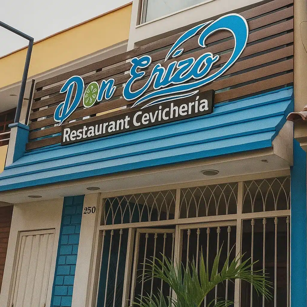letrero para exterior de cevicheria